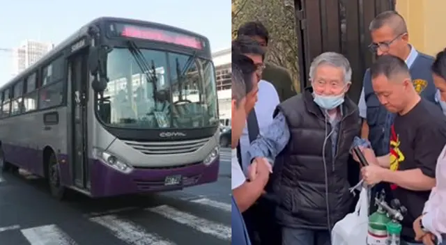 Alberto Fujimori quedó libre y el corredor morado se robó la atención con imagen.