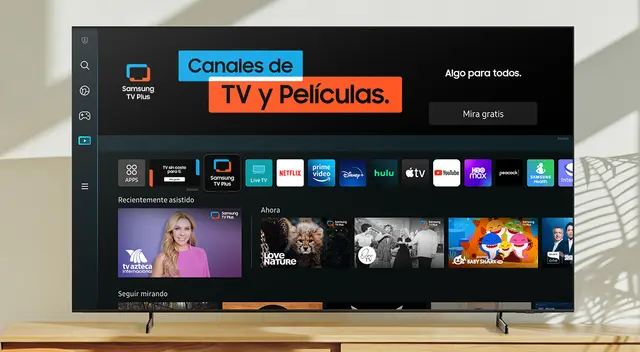 Samsung TV Plus ofrece 2.500 canales completamente y una interfaz más amigable.