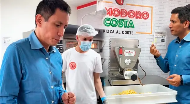 Renzo Costa revela detalles de su pizzería. Renzo Costa revela detalles de su pizzería.