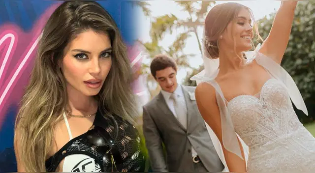 Flavia Laos comenta foto de boda de Mafer Parodi. Flavia Laos comenta foto de boda de Mafer Parodi.