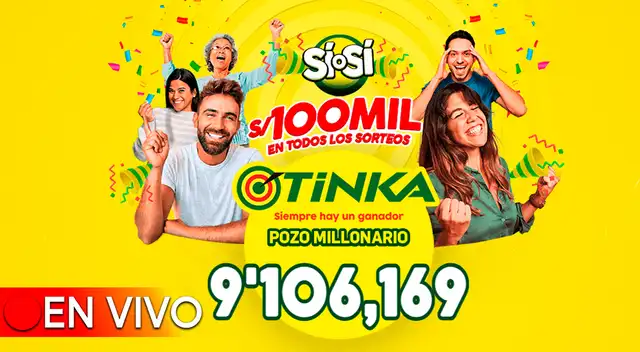 El pozo millonario de la Tinka se sorteó este miércoles 13 de diciembre a las 10:50 p.m.