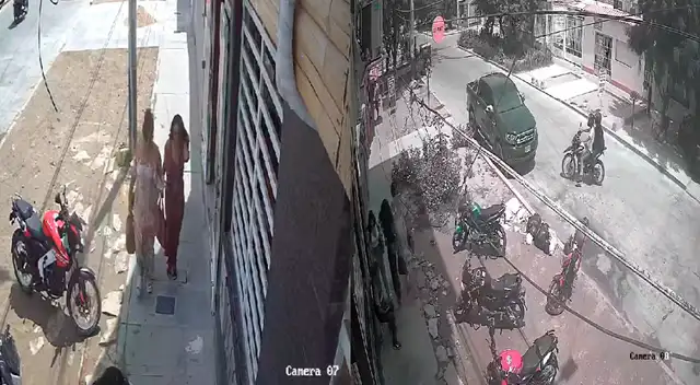 Mujer intento evitar que roben el dinero que había sacado del banco.