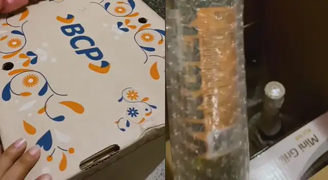 Canasta navideña del BCP de la joven llamó la atención de los usuarios en TikTok.