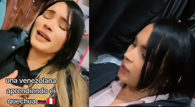 Venezolana llamó la atención de los usuarios al cantar en quechua y es viral en redes sociales.