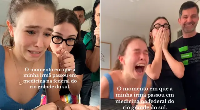 Joven estalló de alegría al ver que ingresó a la universidad.