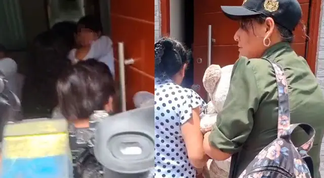 Familiares rompen en llanto al reencontrarse con Valeria Vásquez. Familiares rompen en llanto al reencontrarse con Valeria Vásquez.