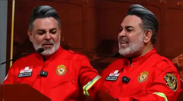 André Hurtado se emociona al contar historia que lo vincula con los bomberos.