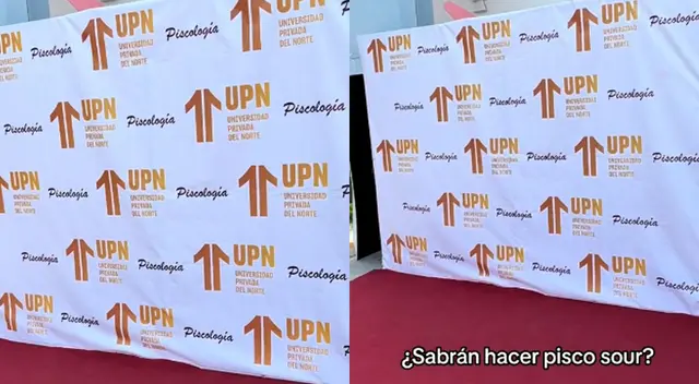 Un error en el banner terminó por arruinar el momento universitario.