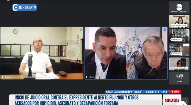 El ex presidente Alberto Fujimori reapareció en el juicio oral del caso Pativilca