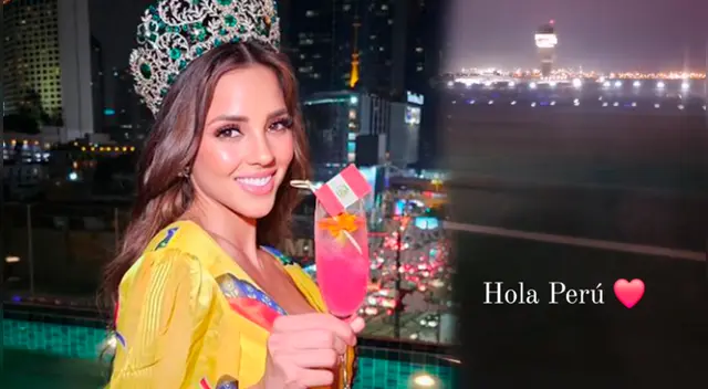 Luciana Fuster ya arribó a Perú.