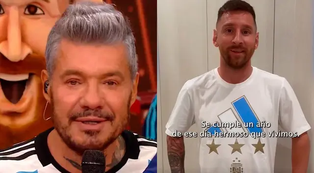 Lionel Messi saludó a Marcelo Tinelli por cumplirse un año del título mundial de Argentina.