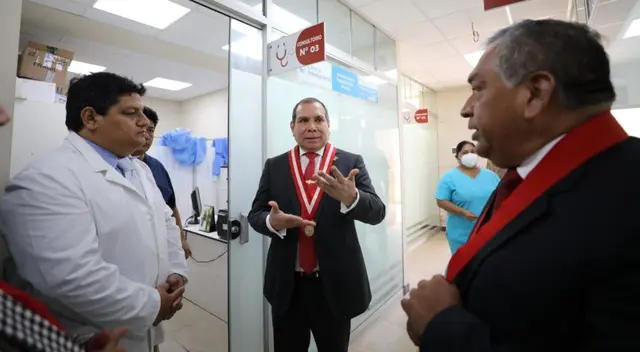 Presidente del Poder Judicial Javier Arévalo inauguró moderna Sala en Trujillo