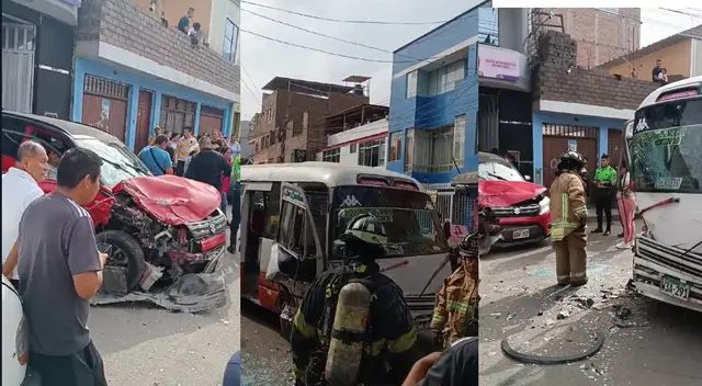 Los vecinos del lugar salieron asustados ante el ruido del violento choque.