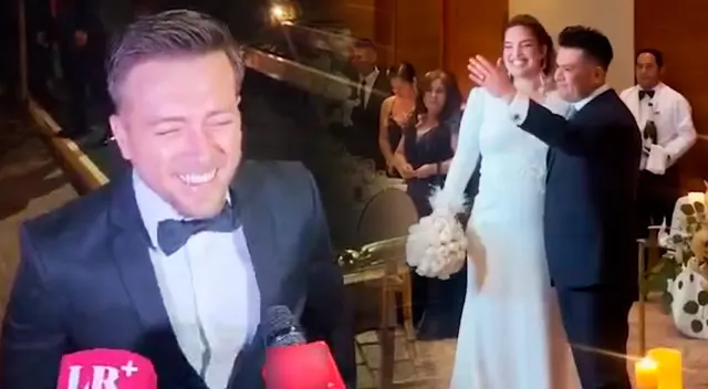 Julián Zucchi llegó tarde a boda de Deyvis Orosco. Julián Zucchi llegó tarde a boda de Deyvis Orosco.