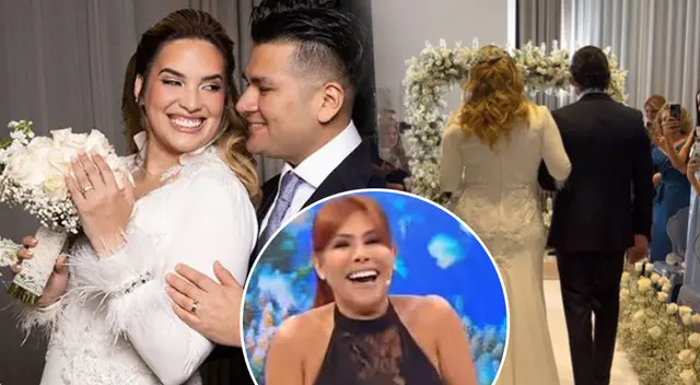 Magaly Medina se burla de boda de Cassandra Sánchez y Deyvis Orosco.