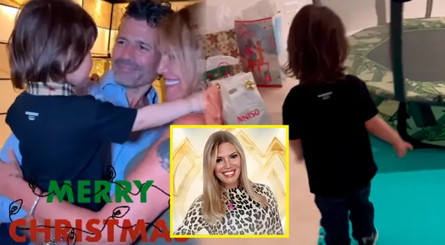 Jessica Newton le entrega regalazos a su nieto por Navidad.