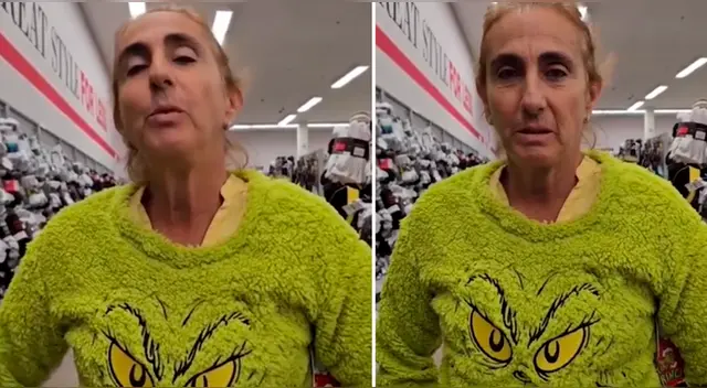 Natalia Málaga desea 'Feliz Navidad' vestida de 'El Grinch'.