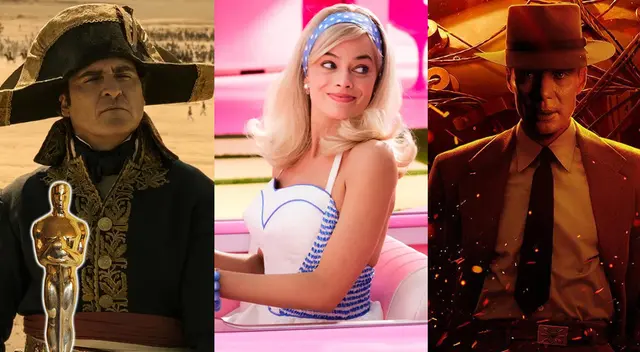 Cintas como Napoleón, Barbie y Oppenheimer lideran la lista de preseleccionados para los Oscar 2024.