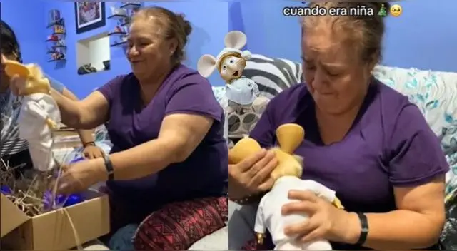 Joven regala a su mamá un muñeco de Topo Gigio por Navidad y escena hace llorar en TikTok. Joven regala a su mamá un muñeco de Topo Gigio por Navidad y escena hace llorar en TikTok.