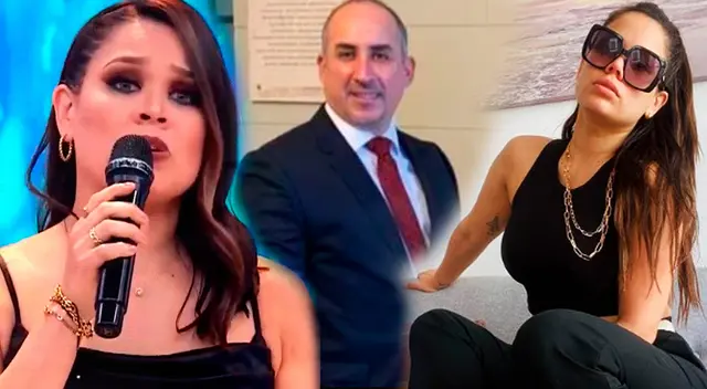 Andrea San Martín posa junto a su abogado. Andrea San Martín posa junto a su abogado.