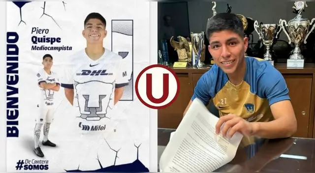 Universitario critica presentación oficial de Piero Quispe por Pumas UNAM.