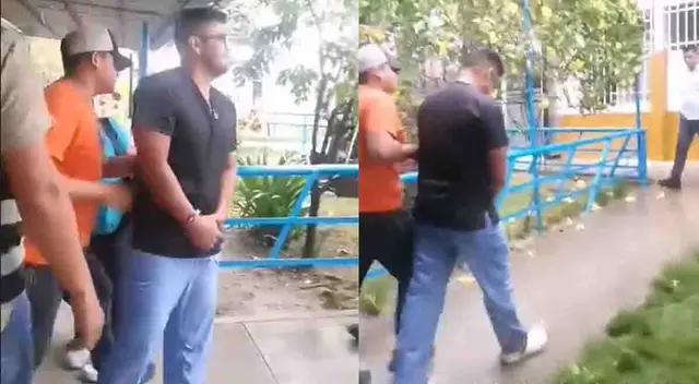 Así fue llevado uno de los médicos del hospital de Bagua en el marco de las investigaciones por presunta negligencia médica.