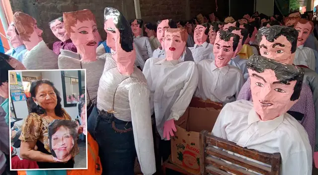 'San Paulinos' son creados para fiestas de fin de Año y tienen los rostros de personajes polémicos.