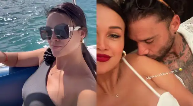 Angie Arizaga y Jota Benz decidieron celebrar Año Nuevo en el extranjero.