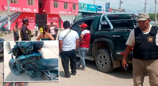 Chofer de la camioneta huyó tras el accidente de tránsito que dejó a dos personas heridas.