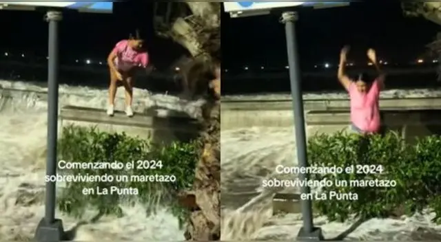 Joven peruana comienza el 2024 con singular 'chapuzón' en La Punta y escena es viral en TikTok. Joven peruana comienza el 2024 con singular 'chapuzón' en La Punta y escena es viral en TikTok.