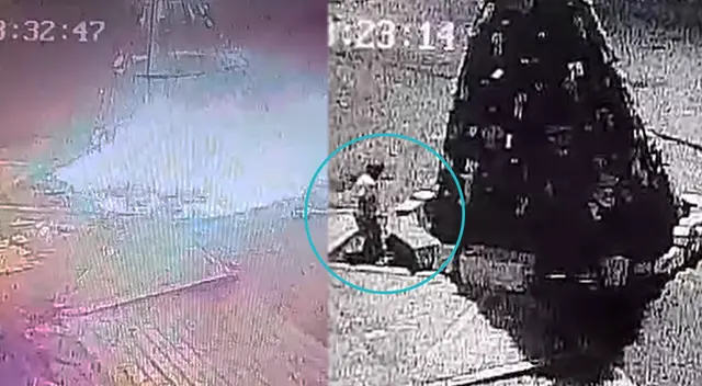 Prenden fuego a árbol de Navidad que tenía un costo de más de 10 mil soles. Prenden fuego a árbol de Navidad que tenía un costo de más de 10 mil soles.