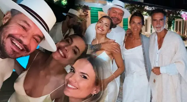 Milett Figueroa se luce con Marcelo Tinelli en evento.