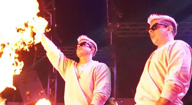 Mario Hart se salvó de sufrir fatal accidente en medio de su concierto.