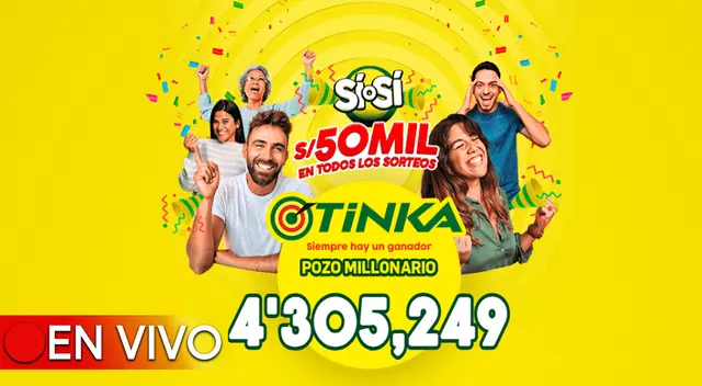 El pozo millonario de la Tinka se sorteó este miércoles 10 de enero a las 10:50 p.m.