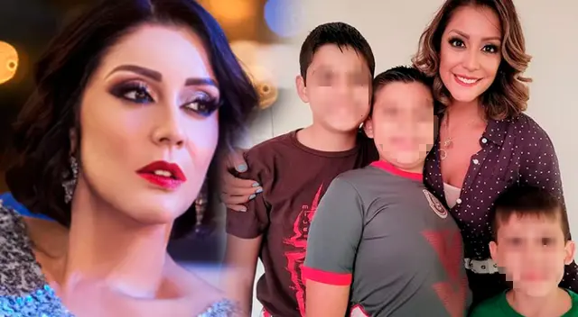 Karla Tarazona disfruta de la compañía de sus hijos. Karla Tarazona disfruta de la compañía de sus hijos.