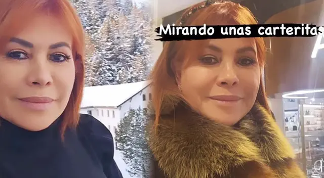 Magaly Medina presumió sus recientes compras en Italia. Magaly Medina presumió sus recientes compras en Italia.