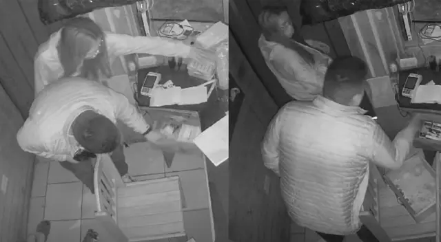 El asalto fue captado por cámaras de seguridad del establecimiento. El asalto fue captado por cámaras de seguridad del establecimiento.