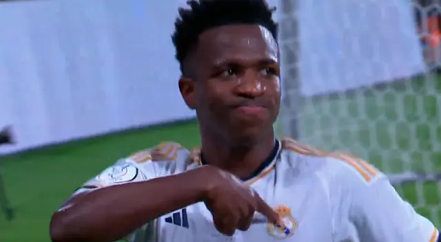 Vinicius Jr. convirtió tres goles en el primer tiempo del Real Madrid vs. Barcelona.