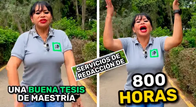 Susy Díaz se ha visto envuelta en fuerte polémica por promocionar empresa que hace tesis.