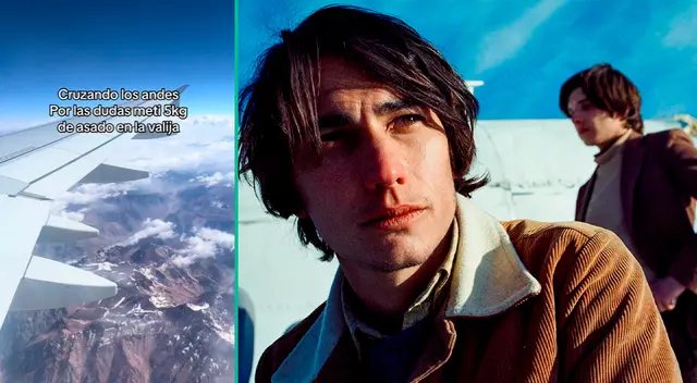 En un video de TikTok reveló que llevaría asado para pasar la cordillera de los Andes.