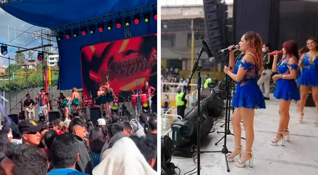 Chicas de Corazón Serrano fue abucheada durante su presentación en aniversario de Huancabamba.