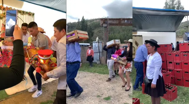 Cajas de frutas. Y por supuesto, cajas de cerveza también. No faltó nada en esta pedida de mano. Cajas de frutas. Y por supuesto, cajas de cerveza también. No faltó nada en esta pedida de mano.