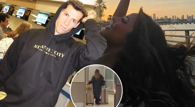 Luciana Fuster deja a Patricio Parodi en Miami y emprende nuevo viaje.