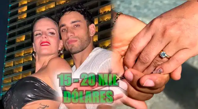 Said Palao habría 'roto el chanchito' con anillo de compromiso para Alejandra Baigorria.