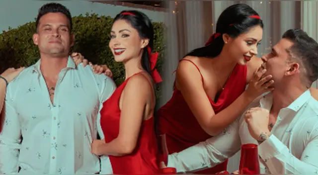 Christian Domínguez y Pamela Franco juntos en romántico momentos.