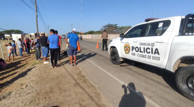Hombre y su mascota murieron atropellados por un vehículo que luego se dio a la fuga.