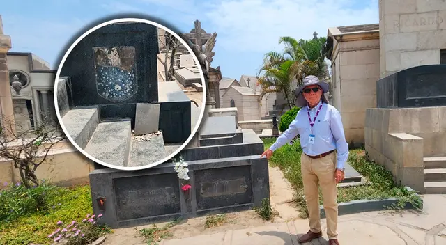 Fueron dos lápidas de expresidentes del Perú las que se vieron afectadas.