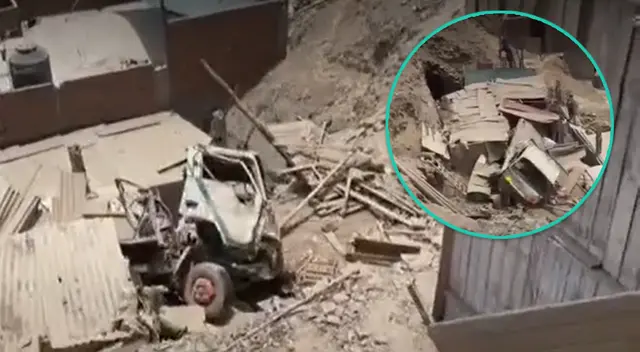 El camión cayó desde una altura de más de 30 metros en Puente Piedra y provocó la muerte del conductor.