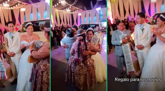 Las bodas en Puno se caracterizan por este tipo de regalos en las celebraciones.