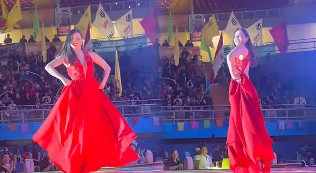 Maju Mantilla se luce bailando carnavales cajamarquinos en el escenario. Maju Mantilla se luce bailando carnavales cajamarquinos en el escenario.